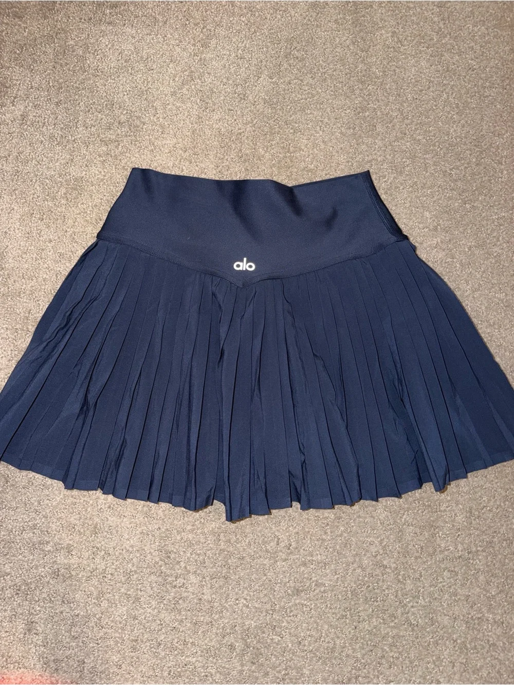 Alo true navy grand slam skirt